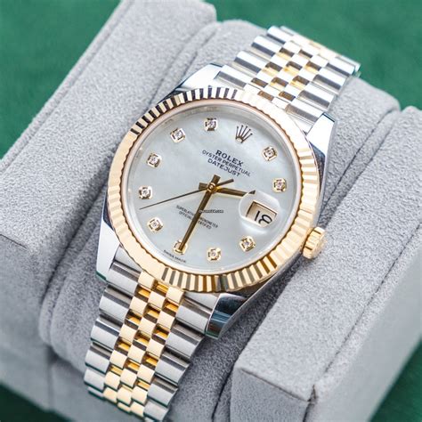 rolex oyster perpetual datejust 41 two tone|rolex datejust 41 reference numbers.